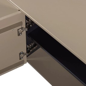 Taupe TV stolík z borovicového dreva 154x56x44 cm Gunnar – WOOOD