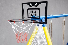 Detská dvojhojdačka so športovými prvkami – 4v1