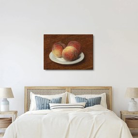 Obraz - Henri Fantin-Latour, Three Peaches on a Plate, reprodukcia (70x50 cm)