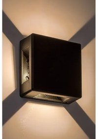 Rabalux 7317 - LED Vonkajšie nástenné svietidlo LIPPA LED/6W/230V IP54 čierna