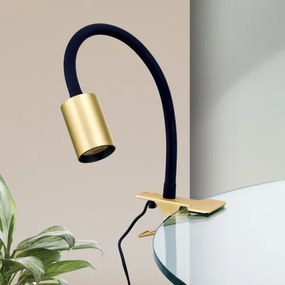 Orion Str 10-489 - LED Flexibilná stolná lampa s klipom KURT LED/5W/230V zlatá