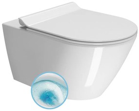 GSI GSI, KUBE X závesná WC misa, GeniusFlush, 36x55cm, biela ExtraGlaze, 941311
