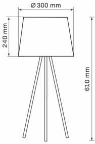 Stolná lampa ELENA 1xE27/20W/230V čierna