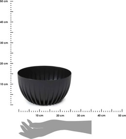 Květináč STRIPPED Eco 23,6x14 cm černý