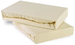 Plachta posteľná krémová jersey EMI, Detská plachta 80x160