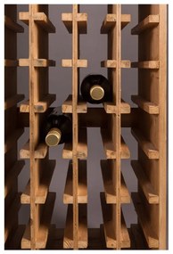Hnedá vinotéka z jedlového dreva počet fliaš 28, 43,5x118,5 cm Claude – Dutchbone