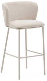 Béžová barová stolička (výška sedadla 75 cm) Ciselia – Kave Home
