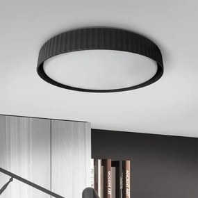 Brilagi - LED stmievateľné stropné svietidlo LUCIA LED/48W/230V pr. 41 cm čierna s diaľkovým ovládaním