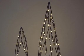 Sada kovových pyramíd, 154 LED diód, teplá biela