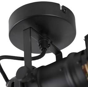 Priemyselné štúdiové reflektorové svetlo čierne GU10 s klapkami - Movie