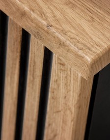 Skrinka pod umývadlo 60 cm so zásuvkami a doskou (XILO BLACK WOTAN 82-60-D-2S)