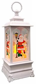 Vianočná lucernička s LED sviečkou, Santa Claus, 19cm