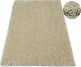 Metrážny koberec Shaggy Silky 74 béžový