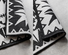 Obojstranný koberec Elle Decoration GEMINI Dynamic čierny