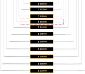Erga Erga, stropný vešiak na sušenie bielizne 5x130 cm, biela, ERG-SEP-10SUSSUF5PP13