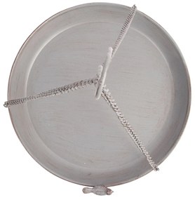 Závesné napájadlo pre vtáky Round, 45x30,5 cm, kov, sivá