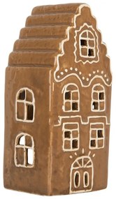 Perníková chalúpka na čajovú sviečku Gingerbread Cott - 8*7*16 cm