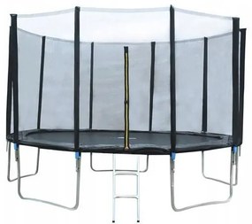 Záhradná trampolína 366cm - max. 150 kg | čierna