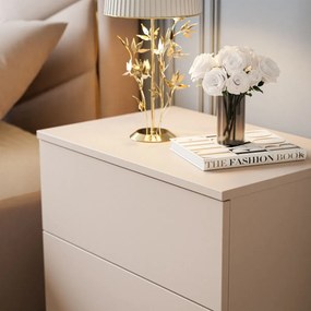 NOČNÝ STOLÍK MARION 2 KAŠMÍR STRIEBORNÉ NOŽIČKY PUSH