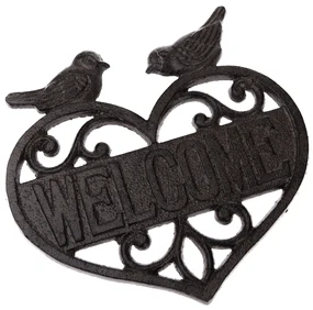 Liatinová dekorácia Iron bird, 19 x 18 x 0,7 cm