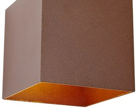 Vonkajšie nástenné svietidlo hrdzavo hnedé vrátane LED 2-svetiel IP65 solárne - Charlene