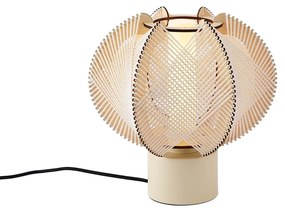 Japandi stolná lampa béžová 32 cm - Gertie