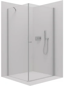 CERANO - Sprchovací kút Antelo L/P - chróm, transparentné sklo - 70x50 cm - krídlový, CER-CER-8050BD116