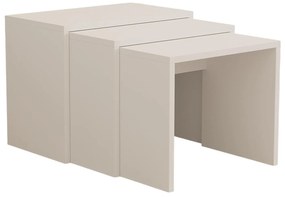 Set 3ks. konferenčných stolíkov Kuduve (biela). Vlastná spoľahlivá doprava až k Vám domov. 1094325