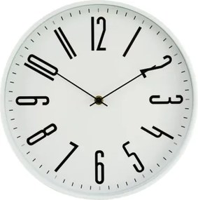 Nástenné hodiny 30 cm, biele%