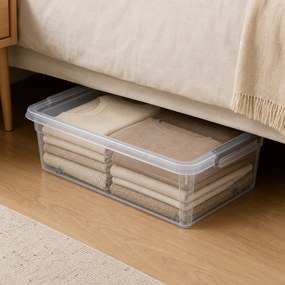 ALTOM Úložný box pod posteľ, s vekom a kolieskami, 58x39x16cm BASESTORE