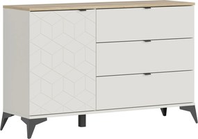 XXXLutz ŠIROKÁ KOMODA, farba duba, kašmírová, 138/90/41,5 cm Milino - Online Only drobný nábytok - 002427032304