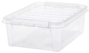 SmartStore Úložný box s bielymi klipmi Classic, 21 l, 21 l