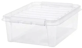SmartStore Úložný box s bielymi klipmi Classic, 21 l, 21 l
