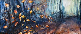Obraz - Lúče jesenného slnka (120x50 cm)