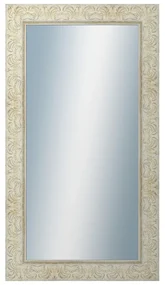 DANTIK - Zrkadlo v rámu, rozmer s rámom 50x90 cm z lišty PRAHA biela (2930)