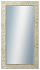 DANTIK - Zrkadlo v rámu, rozmer s rámom 50x90 cm z lišty PRAHA biela (2930)