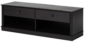 Tmavohnedý TV stolík z borovicového dreva 137x47 cm Anita – Støraa