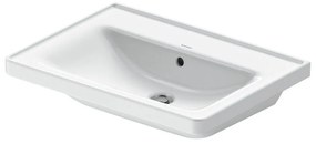 DURAVIT D-Neo umývadlo na skrinku bez otvoru, s prepadom, 650 x 480 mm, biela, 2367650060