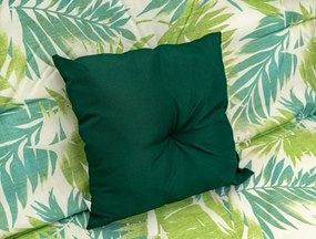 Záhradná hojdačka so strieškou, skladacia 2x1 so vzorom palmových listov