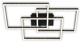 Brilo - LED Stmievateľné stropné svietidlo FRAME LED/57W/230V 3000K čierna BL1830