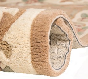 Béžový vlnený koberec Flair Rugs Aubusson, 75 × 150 cm