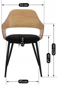 PROXIMA.store - Dizajnová jedálenská stolička ORBI