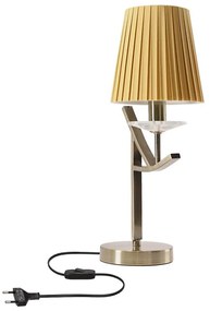 Stolná lampa VITORIA 1xE14/40W/230V žltá/mosadz