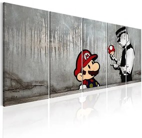 Obraz - Mario Bros on Concrete Veľkosť: 200x80, Verzia: Premium Print