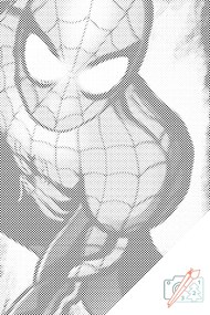 Gario Bodkovanie Spiderman 2 Rozmery: 40 x 60 cm, Rámovanie: Iba zrolované plátno, Farba bodiek: Čierna