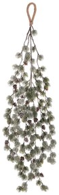 Umelá previsnutá vetva Smrekovca so šiškami, 100 cm, zelená