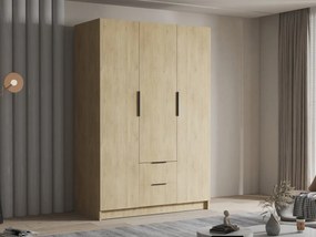 Šatníková skriňa Cumair I 150, Farby: dub cremona / dub cremona + čierna