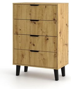 Komoda Sacar 3 (dub artisan). Akcia -20%. Vlastná spoľahlivá doprava až k Vám domov. 1132777
