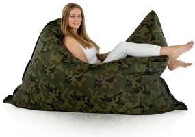 Sedací vak Defence – maskáčový nepremokavý vankúš na sedenie a ležanie Veľkosť: XL