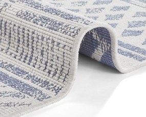 NORTHRUGS - Hanse Home koberce Kusový koberec Twin Supreme 103863 Blue / Cream – na von aj na doma - 200x290 cm
